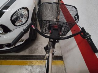 Bicicleta paseo Decathlon con cesta