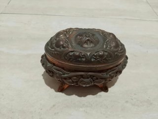 Cofre joyero estilo Napoleón III siglo XIX vintage