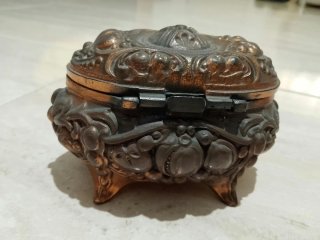 Cofre joyero estilo Napoleón III siglo XIX vintage
