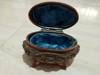 Cofre joyero estilo Napoleón III siglo XIX vintage