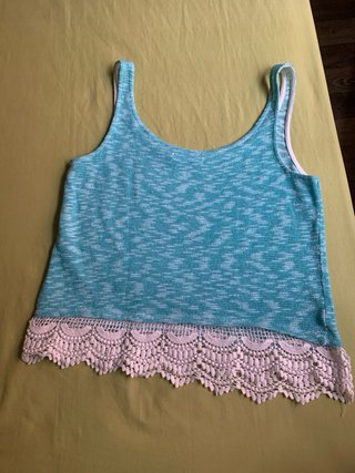 Camiseta tirantes mujer M encaje