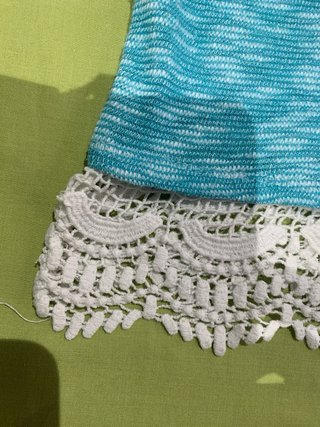 Camiseta tirantes mujer M encaje