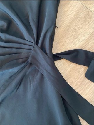 Vestido de Mango Negro para Verano Talla S