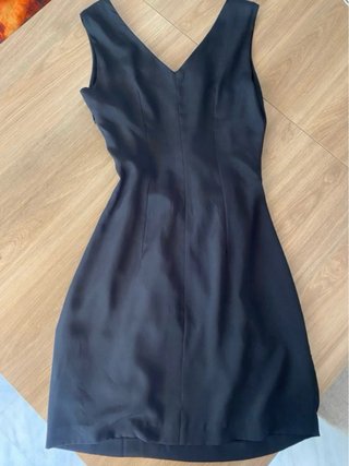 Vestido de Mango Negro para Verano Talla S
