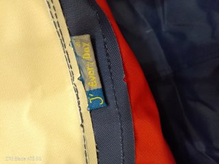 Borsa mare Every Day righe blu, rosse