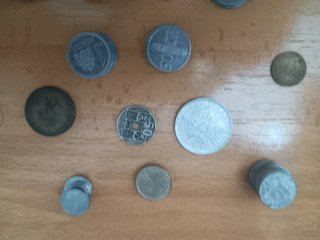 Moneda Quarter Dollar USA y varias monedas antigua