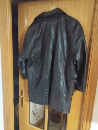 Chaqueta de cuero negra mujer