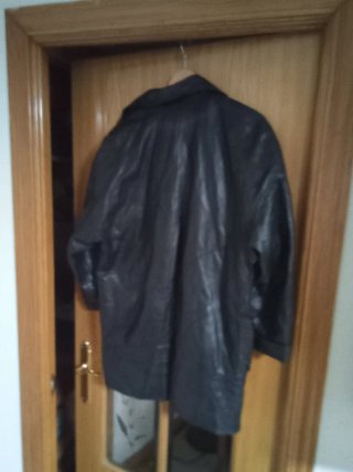 Chaqueta de cuero negra mujer