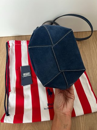 Bolso Polo Ralph Lauren azul ante