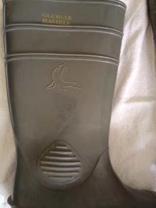 Botas de agua verdes puntera reforzada