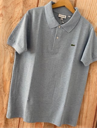 Polo Lacoste Azul claro jaspeado talla 5=L