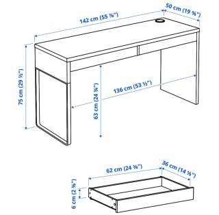 Escritorio MICKE IKEA Blanco