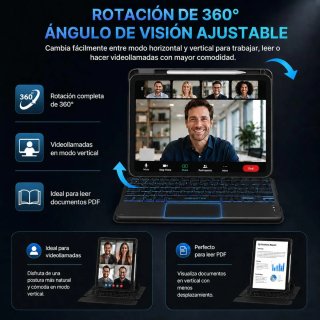 Funda con Teclado para iPad JMEIOTTEK