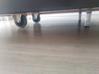 Mesa de centro cristal y madera