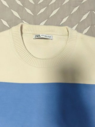 Jersey ZARA rayas azul y blanco