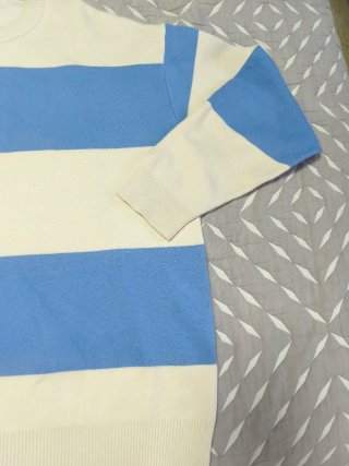 Jersey ZARA rayas azul y blanco