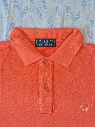 Polo Fred Perry Original Talla L rojo anaranjado