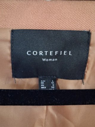 Chaleco Cortefiel Beige/Marrón
