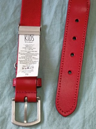 Cinturón infantil rojo