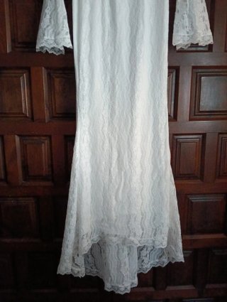 Vestido Novia/Fiesta Encaje Blanco
