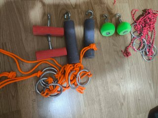 Set anillas y agarres gancho para escalada/ocr
