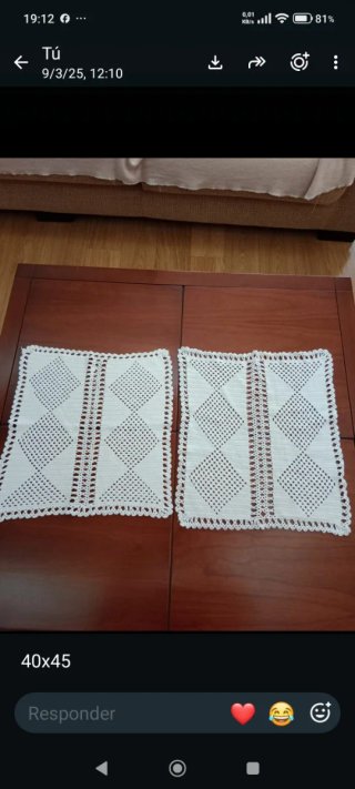 Paños de crochet hechos a mano
