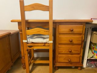 Cama Matrimonio Pino Macizo 135cm