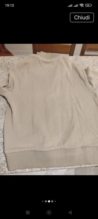 Cardigan Palzileri uomo beige taglia 52