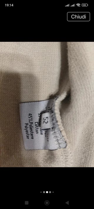 Cardigan Palzileri uomo beige taglia 52