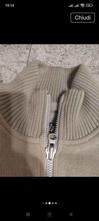 Cardigan Palzileri uomo beige taglia 52