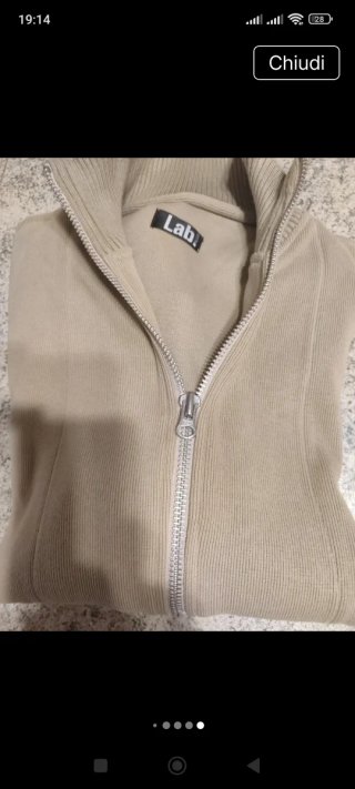 Cardigan Palzileri uomo beige taglia 52