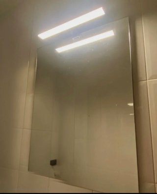 Espejo de baño con apliques luz Led 60x80