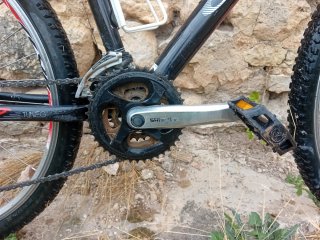 Bicicleta Montaña Orbea Negra y Roja