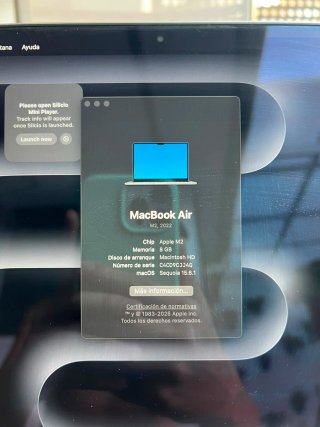 MacBook Air M2 2022 Plata