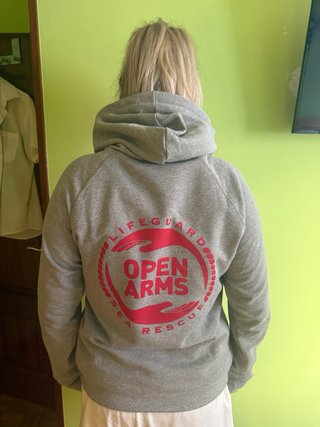 Sudadera Open Arms Gris