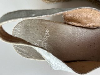 Cuñas Castañer Plataforma Esparto Plata