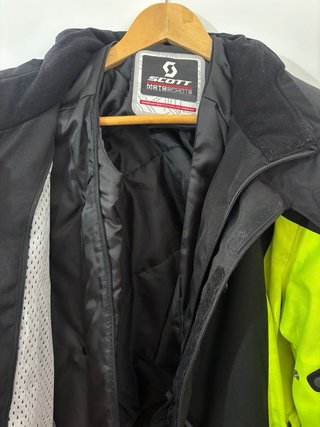 Chaqueta Moto Scott Negra y Amarilla