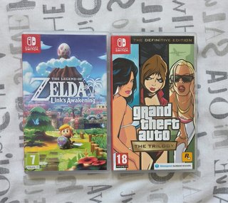 Zelda Links Awkening y GTA Trilogy switch