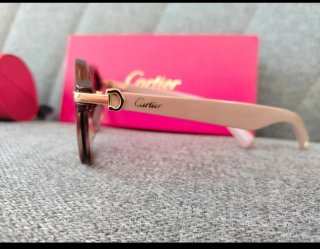 Gafas de sol Cartier marrones y rosas