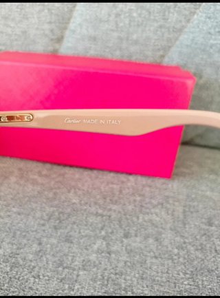Gafas de sol Cartier marrones y rosas