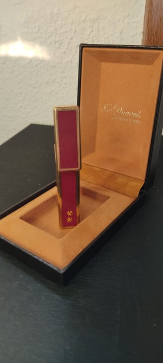 S.T. Dupont Laque de Chine Rojo/Dorado Vintage