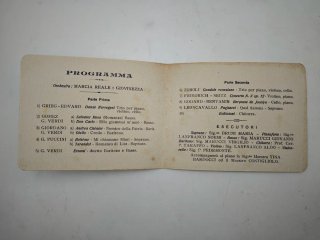 Programma Concerto Genova 1932 UNUCI