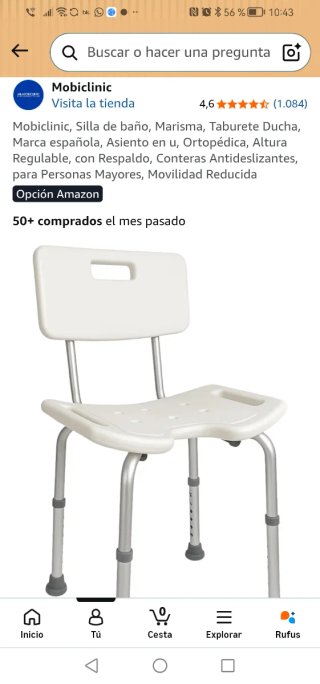 Silla de ducha para baño