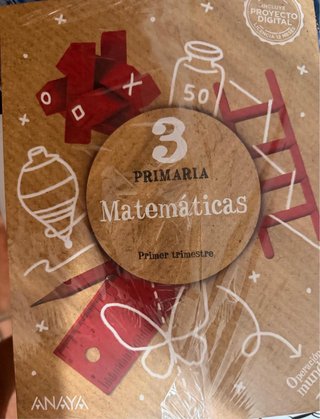 libros anaya, Matematicas de 3º de primaria