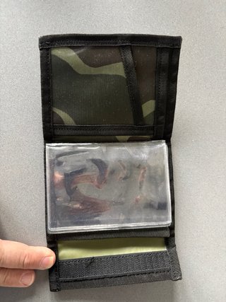 Cartera Camuflaje con Escudo ONU y Bandera España