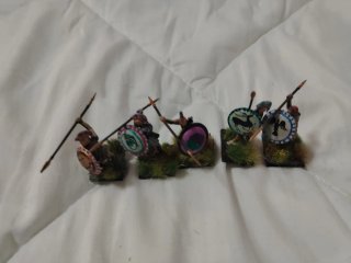 Lote 5 Miniaturas Soldados Griegos Pintadas