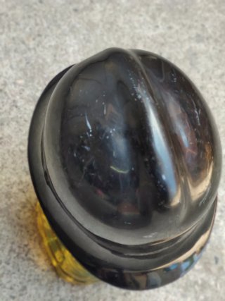 Casco bombero rojo dorado