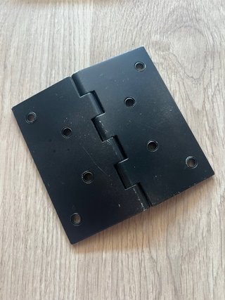 Lote 9 bisagras metálicas 12x12