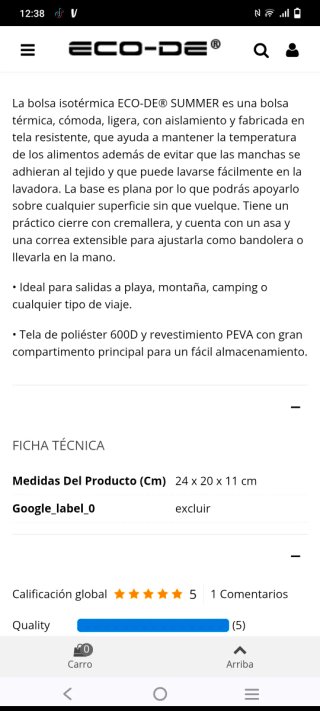 Mochila nevera portátil ECO-DE multicolor