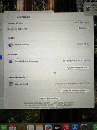 MacBook Pro 13 Plata